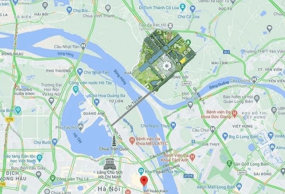 vị trí vinhomes cổ loa